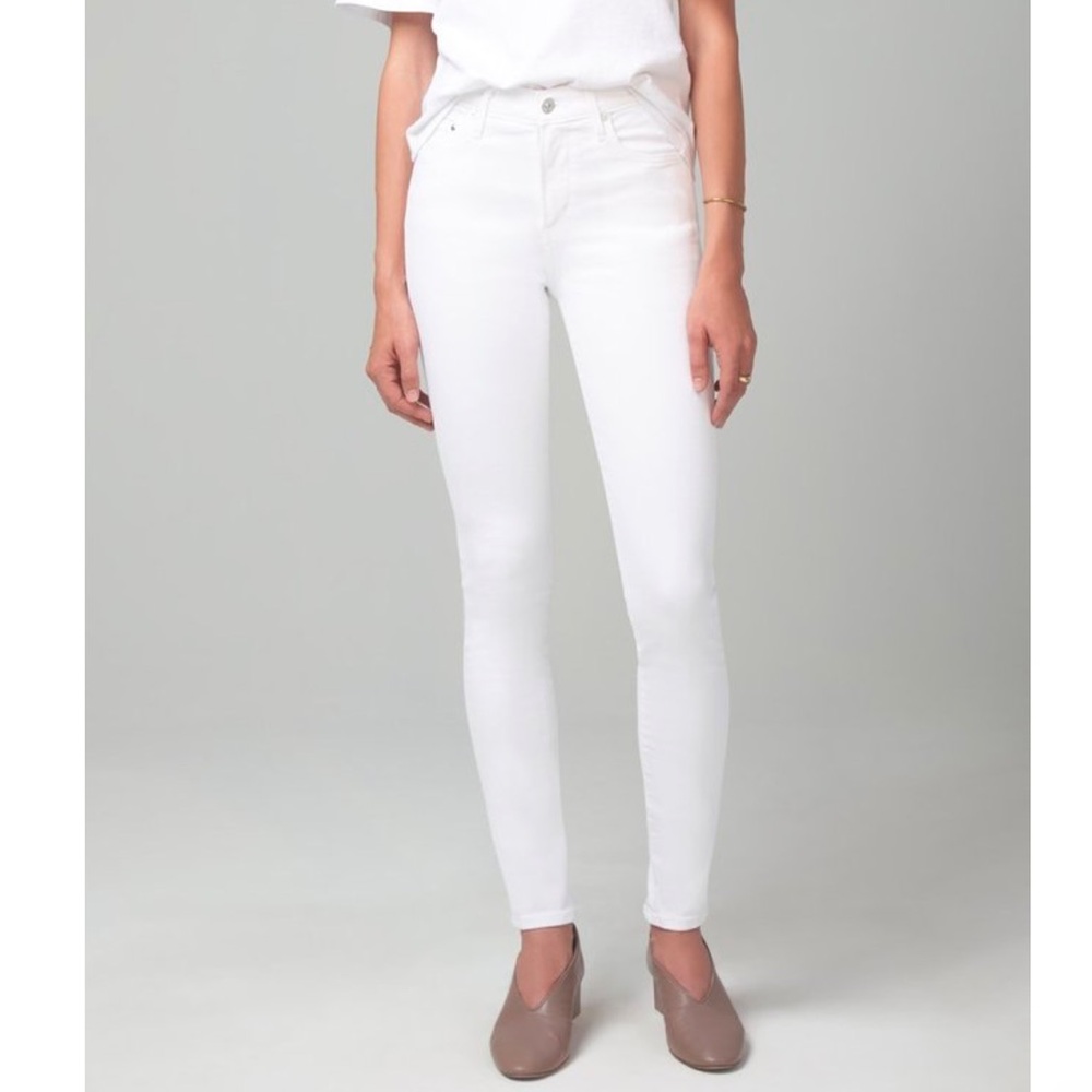 NWT Citizens of Humanity Rocket high rise white skinny jeans 32